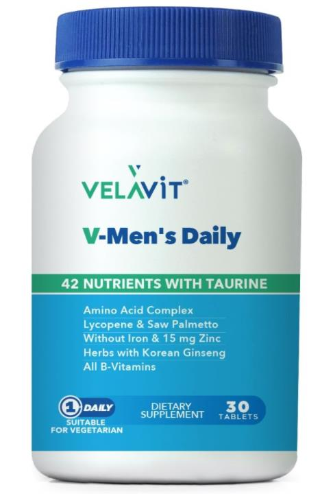 Velavit V-Men's Daily 42 Nutrients With Taurine 30 Tablet