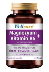 Wellcare Magnezyum B6 Vitamini 60 Tablet