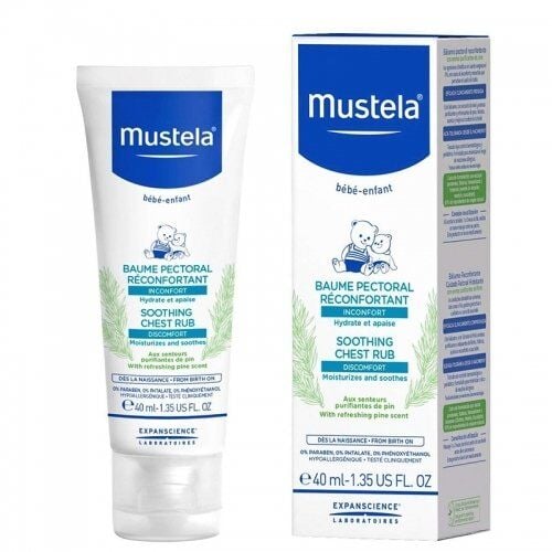 Mustela Soothing Chest Rub 40ml | Yatıştırıcı Göğüs Balsamı