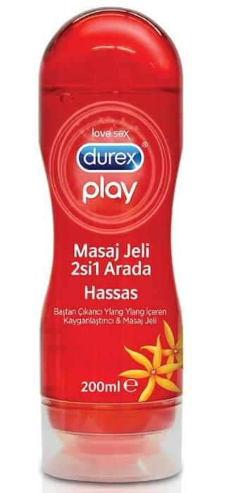 Durex Play Masaj Jeli & Kayganlaştırıcı Jel Ylang Ylang 200ml | Kırmızı