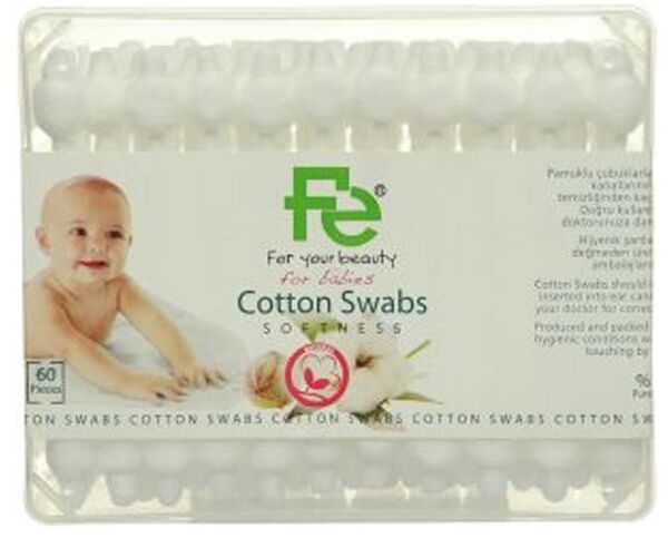 Fe Bebek Kulak Temizleme Pamuğu 60 Adet