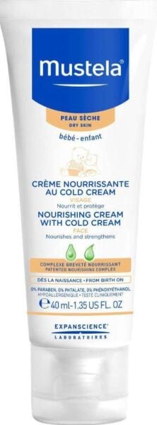 Mustela Nourishing Cream With Cold Cream 40ml | Çok Kuru Ciltler İçin Besleyici Yüz Kremi