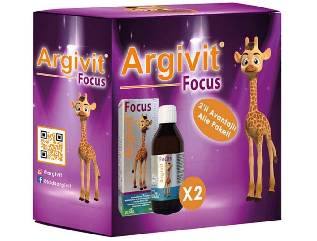 Argivit Focus Şurup Aile Paketi 2x150ml