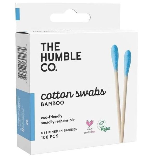 Humble Cotton Swabs Bamboo Mavi Kulak Çubuğu 100 Adet