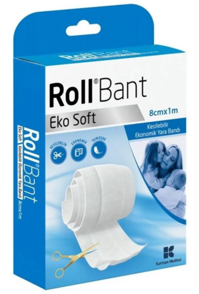 Roll Bant Eko Soft Kesilebilir Band 8cm x 1 m