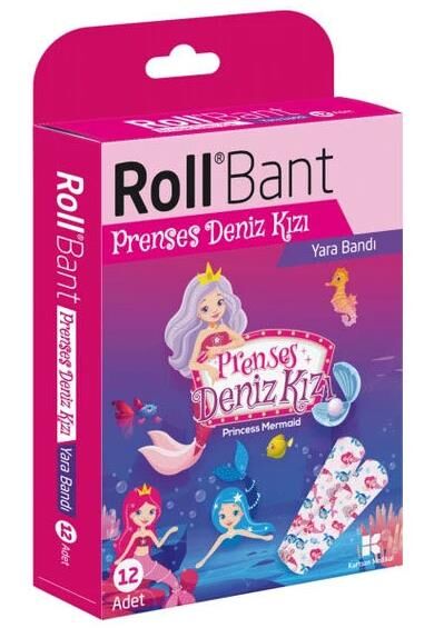Roll Bant Prenses Deniz Kızı Yara Bandı 12 Adet