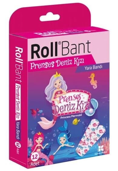 Roll Bant Prenses Deniz Kızı Yara Bandı 12 Adet