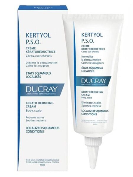 Ducray Kertyol PSO Creme 100ml | Kalın ve Kuru Plaklara Karşı Krem
