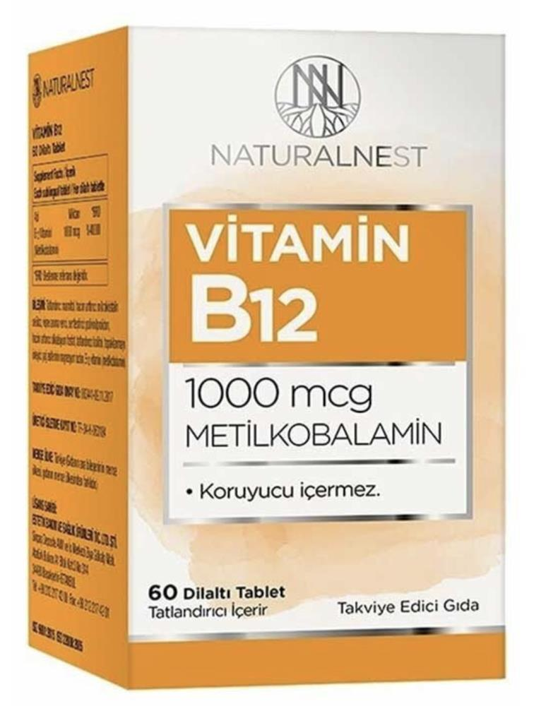 Naturalnest Vitamin B12 60 Dilaltı Tablet