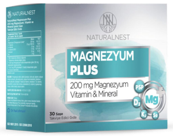 Naturalnest Magnezyum Takviye Edici Gıda 30 Saşe